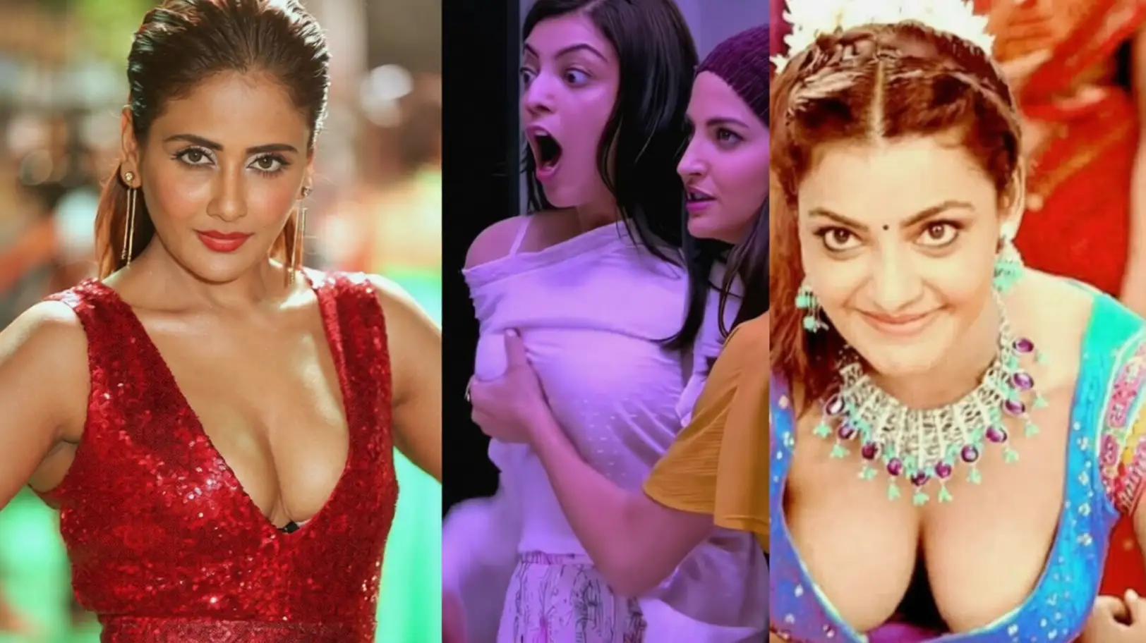 Actress Kajal Aggarwal Boobs Pressed & Squeezed By Parul Yadav 8K ULTRA HD | Bold & Sexy