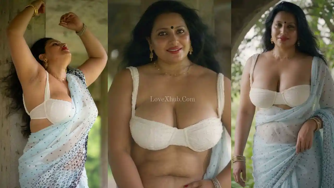 Maya (The Doe Eyed Gurl) Teasing in Transparent White Saree | Bold & Sexy