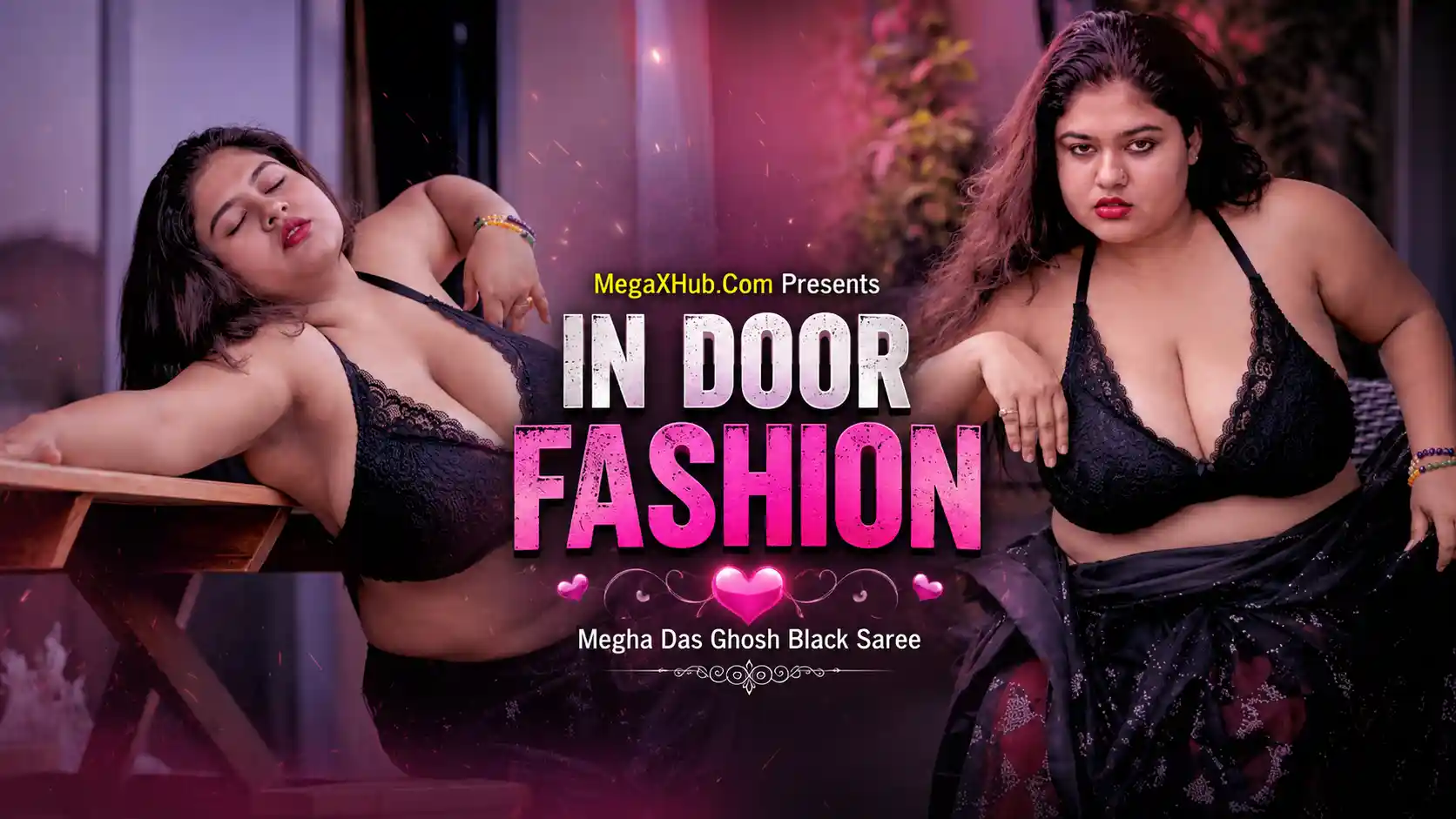Megha Das Ghosh in Black Saree Hot Indoor Fashion Tease (2026) | Bold & Sexy