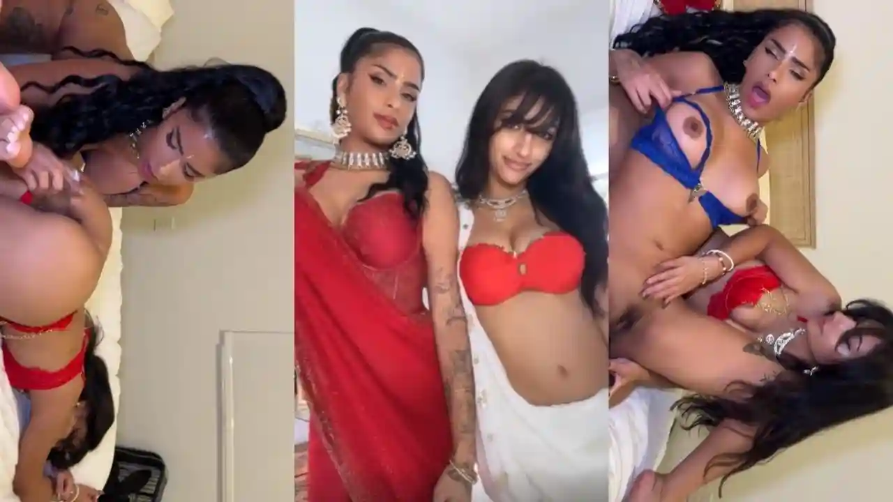 NRI Models Jasminx & Slayhil Lesbian Sex [UNCUT]